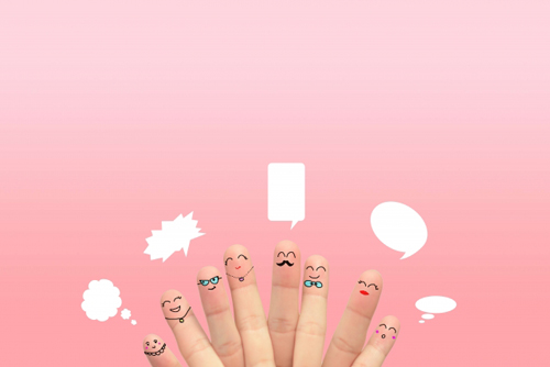 会話する指人形