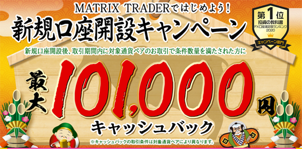 JFX　キャッシュバックキャンペーン