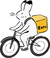 宅配するうさぎ